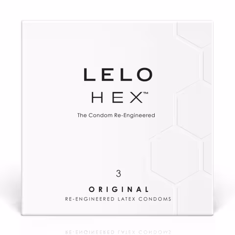 Презервативи LELO HEX Condoms Original 3 Pack (м'ята упаковка!!!)
