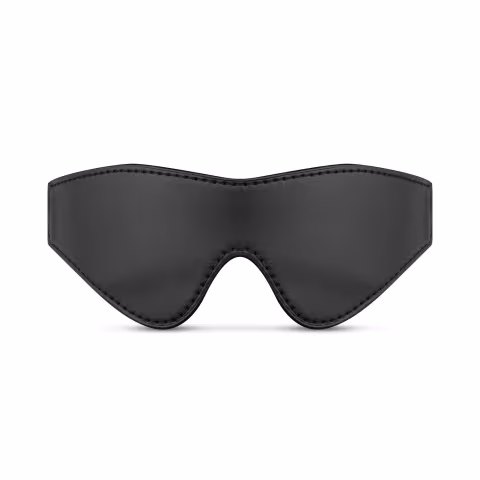 Маска Bedroom Fantasies: Faux Leather Blindfold, чорна