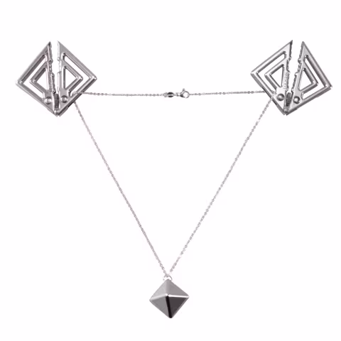 Затискачі для сосків з важкою підвіскою LOCKINK Adjustable Nipple Clamps with Heavy Pendant, під срібло