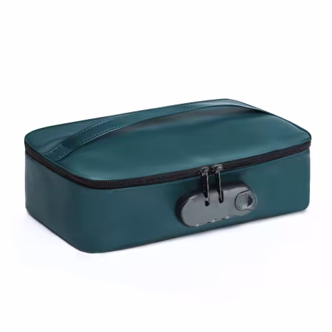 Кейс для іграшок Dorcel DISCREET BOX LUXURY GREEN, кодовий замок, 27×16×7,62 см