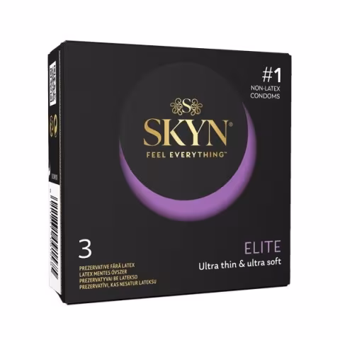 Безлатексні преміум-презервативи SKYN Elite 3 шт, ультратонкі