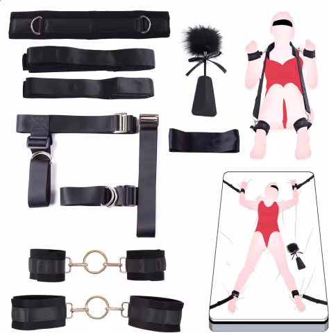 БДСМ-набір LOCKINK YEAHWOW Bed Restraint set