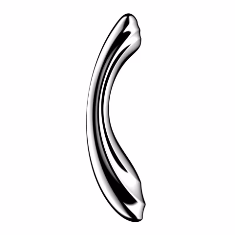 Металевий дилдо Satisfyer Pure Gravity 2, двосторонній, можна нагрівати й охолоджувати, дуже важкий