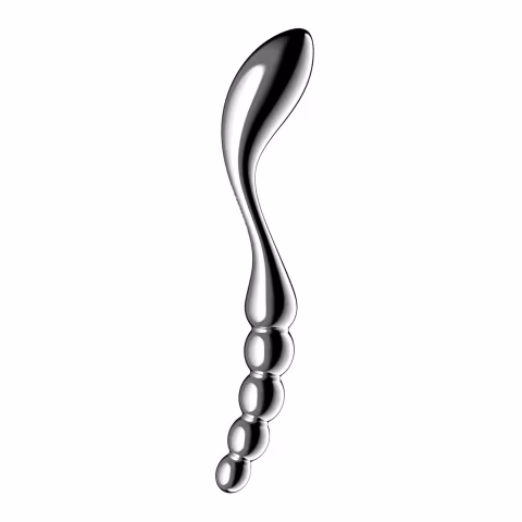 Металевий дилдо Satisfyer Star Force 1, двосторонній, можна нагрівати та охолоджувати