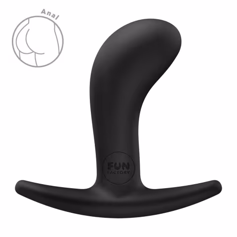 Анальна пробка Fun Factory BOOTIE S Black, діаметр 2,8 см, тонкий обмежувач