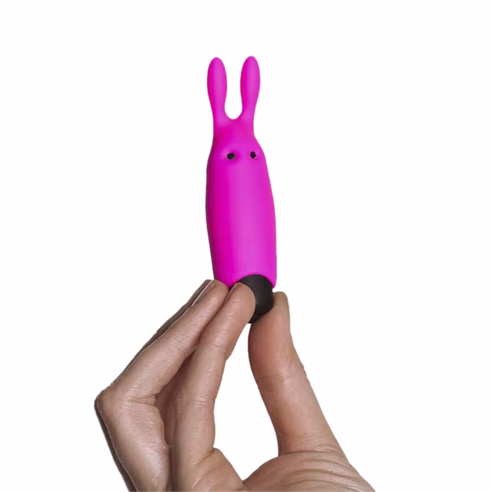 Віброкуля Adrien Lastic Pocket Vibe Rabbit Pink зі стимулювальними вушками — фото 4