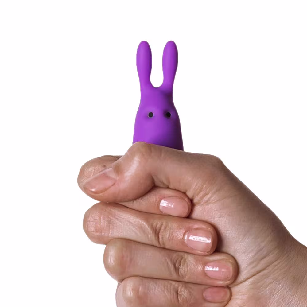 Віброкуля Adrien Lastic Pocket Vibe Rabbit Purple зі стимулювальними вушками — фото 4