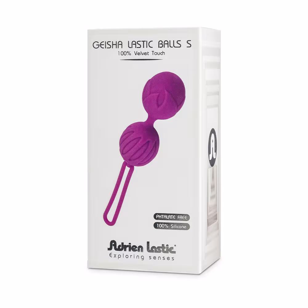 Вагінальні кульки Adrien Lastic Geisha Lastic Balls Mini Pink (S), діаметр 3,4 см, маса 85 г — фото 3