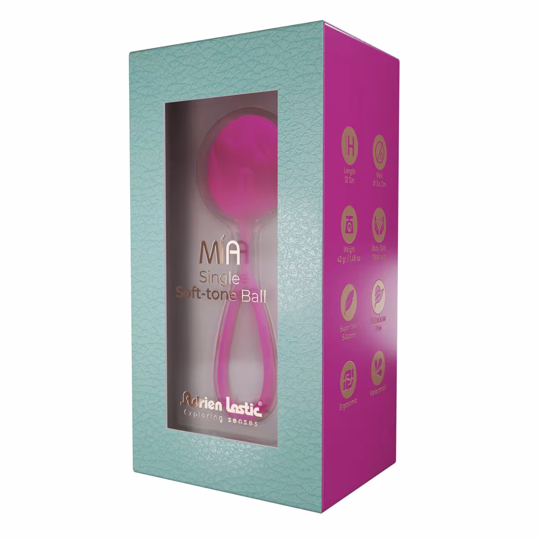 Вагінальні кульки Adrien Lastic Geisha Lastic Balls Mía Magenta (L), діаметр 4 см, маса 42 г — фото 4