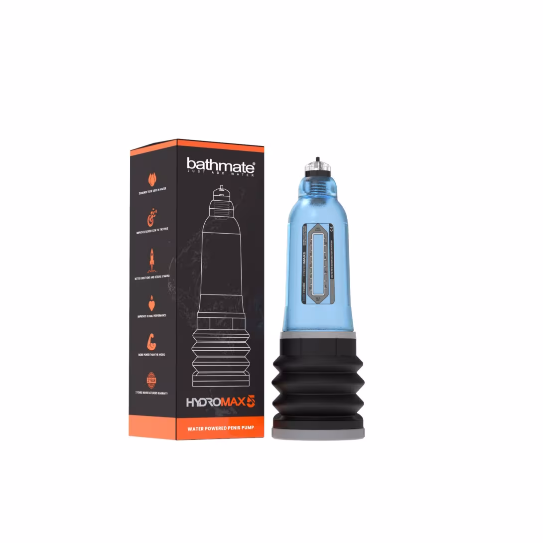 Гідропомпа Bathmate Hydromax 5 Blue, для члена довжиною від 7,5 до 12,5 см, діаметр до 4,5 см — фото 2