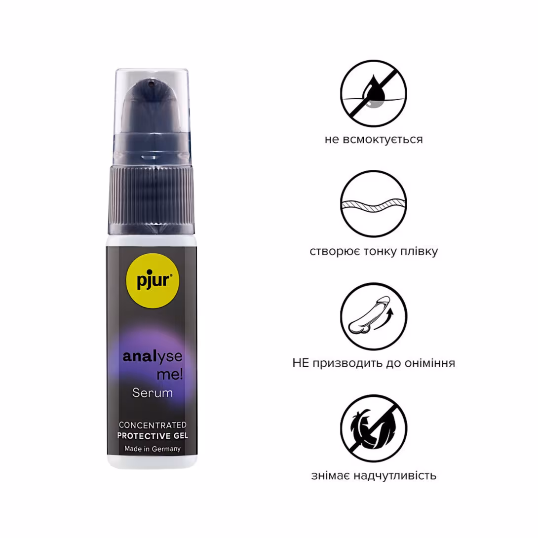 Розслаблювальна анальна сироватка pjur analyse me! Serum 20 мл, утворює плівку, без анестетиків — фото 2