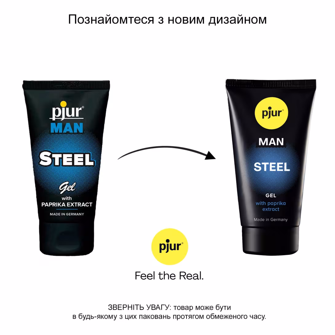 Гель-стимулятор для пеніса pjur MAN Steel Gel 50 мл, з екстрактом паприки та ментолом — фото 3