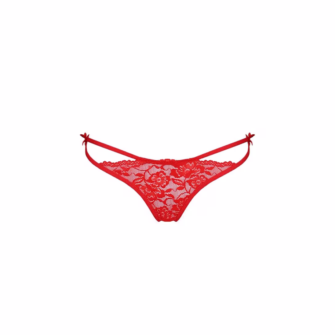Трусики на зав'язочках з боків Passion Exclusive WARDA THONG S/M, red — фото 5