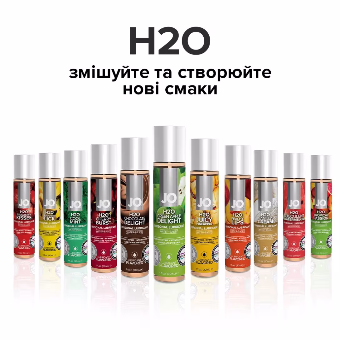 Змазка на водній основі JO H2O — Green Apple (120 мл) без цукру, рослинний гліцерин — фото 5