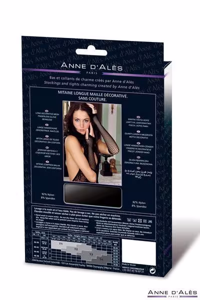 Мітенки сітка Anne De Ales Black — фото 3