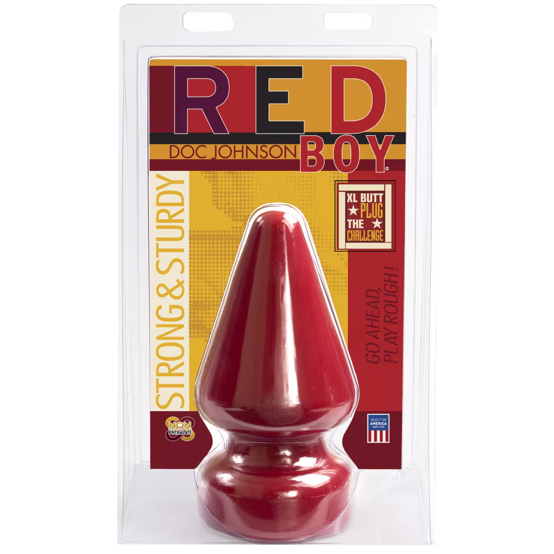 Анальна пробка Doc Johnson Red Boy - XL Butt Plug The Challenge, діаметр 12 см — фото 2