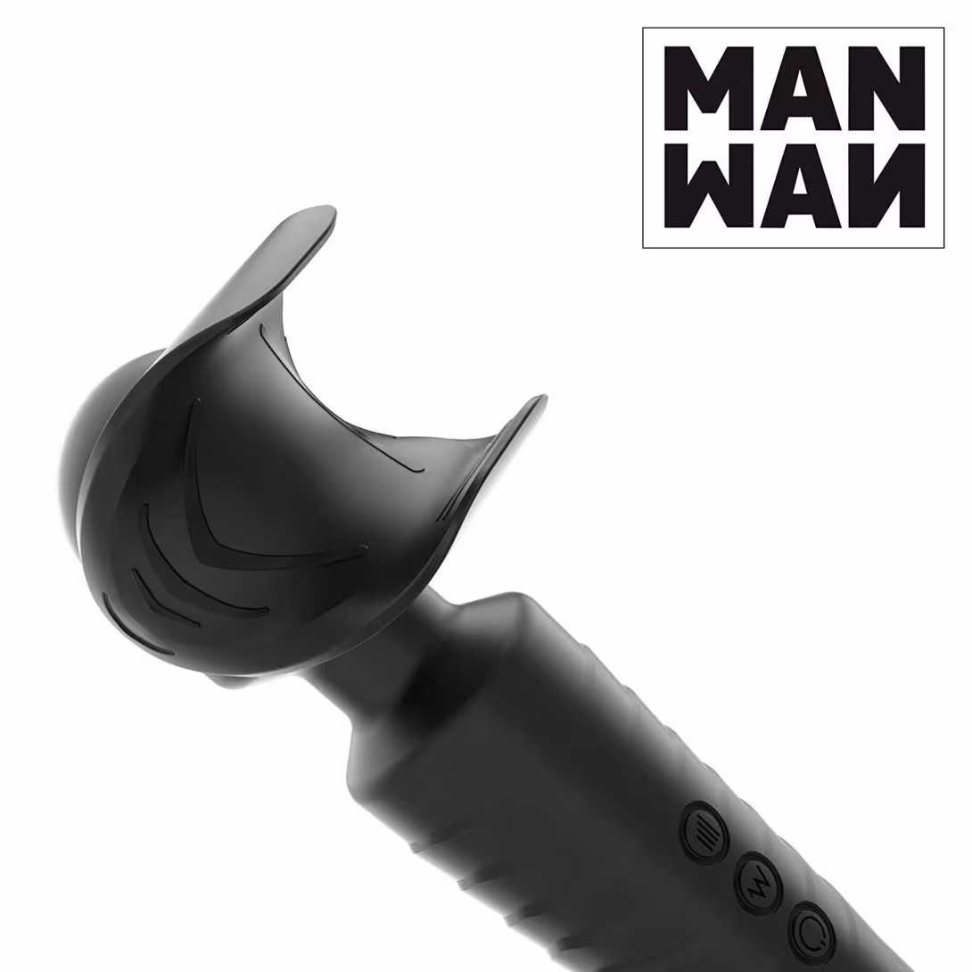 Мастурбатор-вібромасажер Manwan MAN.WAND, відмінно для пар, вібро-мінет, 20 режимів — фото 4