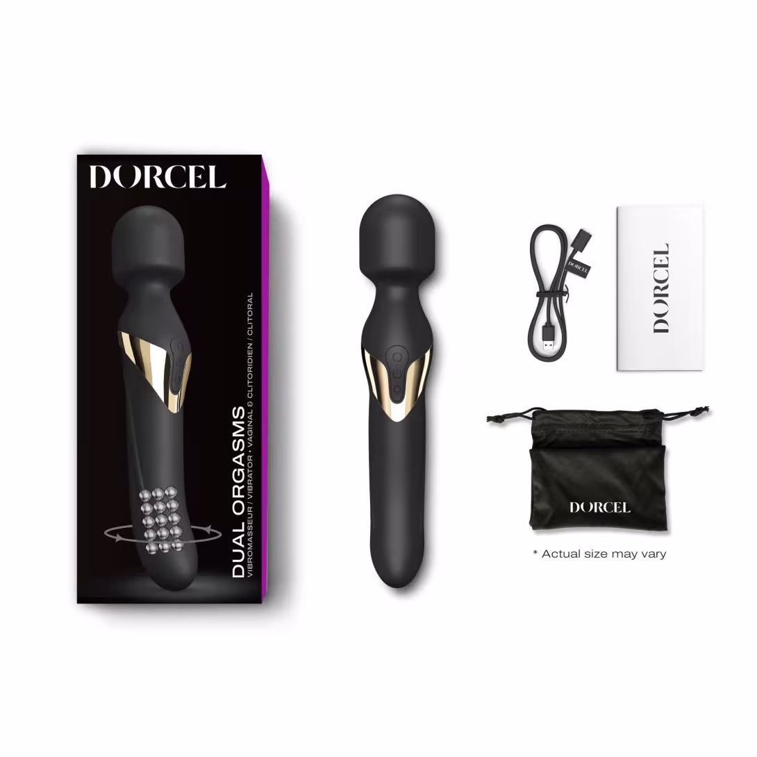 Вібромасажер 2в1 Dorcel Dual Orgasms Gold (м'ята упаковка!!!) — фото 5