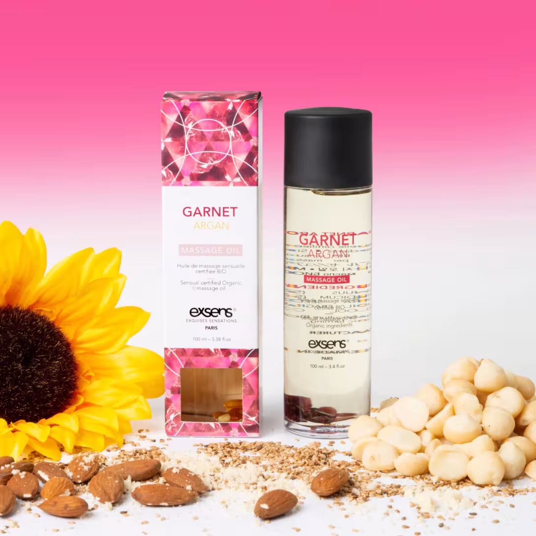 Масажна олія EXSENS Garnet Argan (чуттєве з гранатом) 100мл, натуральна — фото 5