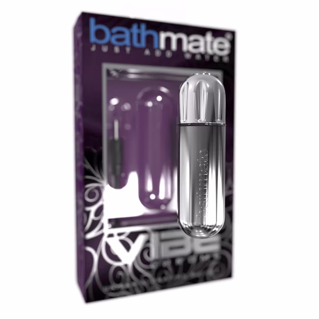 Вібропуля Bathmate Vibe Bullet Chrome, глибока потужна вібрація — фото 2