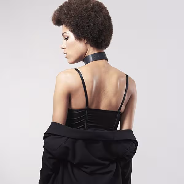 Чокер Bijoux Indiscrets MAZE – Wide Chocker Black — фото 9