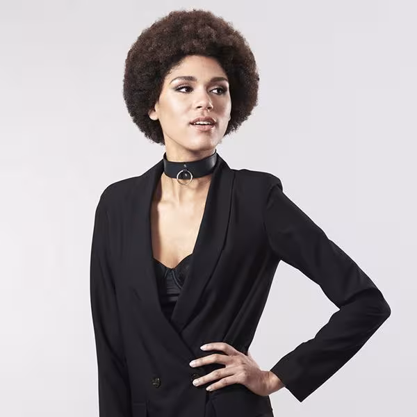 Чокер Bijoux Indiscrets MAZE – Wide Chocker Black — фото 7