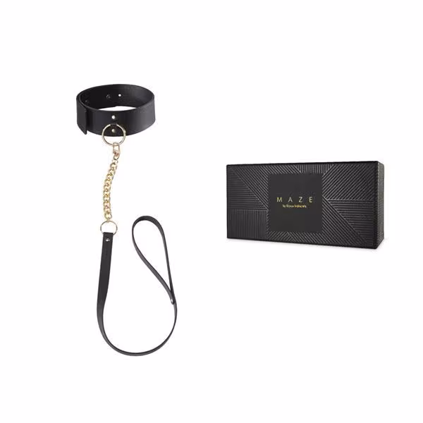 Чокер Bijoux Indiscrets MAZE – Wide Chocker Black — фото 2