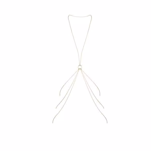 Ланцюжок для тіла Bijoux Indiscrets Magnifique 8 Body Chain - Gold, прикраса для тіла