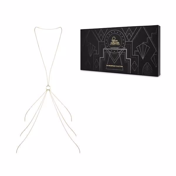 Ланцюжок для тіла Bijoux Indiscrets Magnifique 8 Body Chain - Gold, прикраса для тіла — фото 4