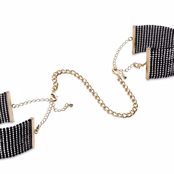 Наручники Bijoux Indiscrets Desir Metallique Handcuffs - Black, металеві, стильні браслети — фото 2