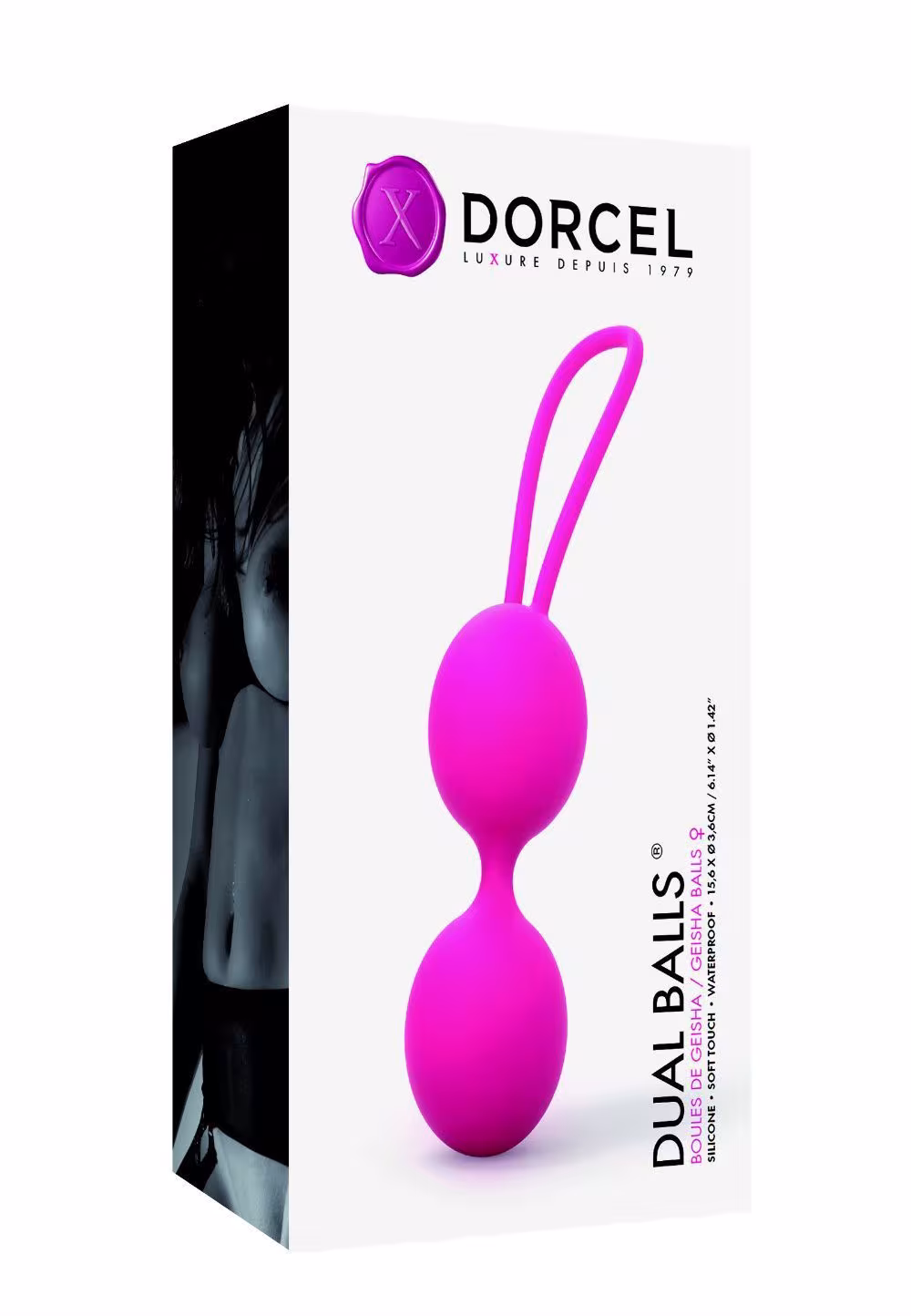 Вагінальні кульки Dorcel Dual Balls Magenta, діаметр 3,6см, вага 55гр — фото 3