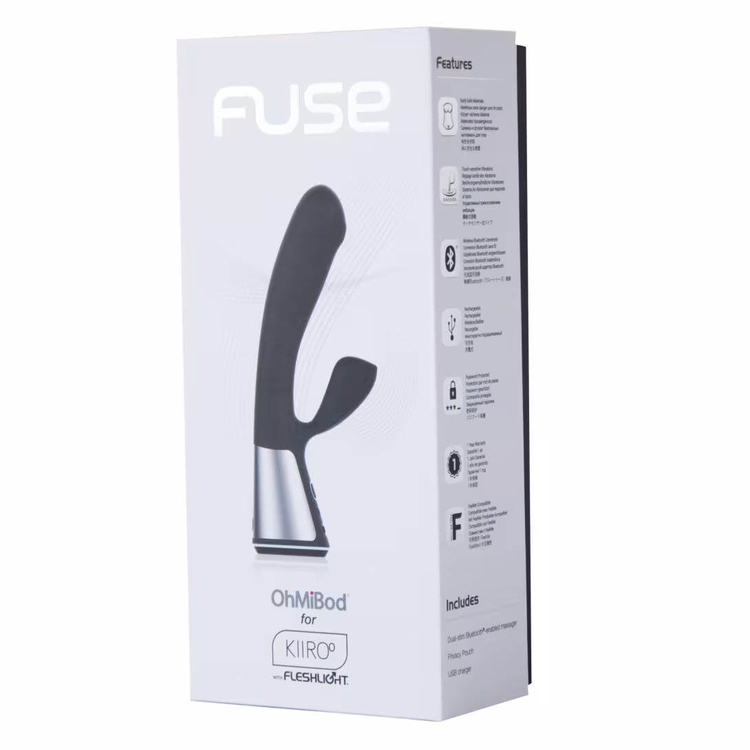 Інтерактивний вібратор-кролик Ohmibod Fuse for Kiiroo Black — фото 2