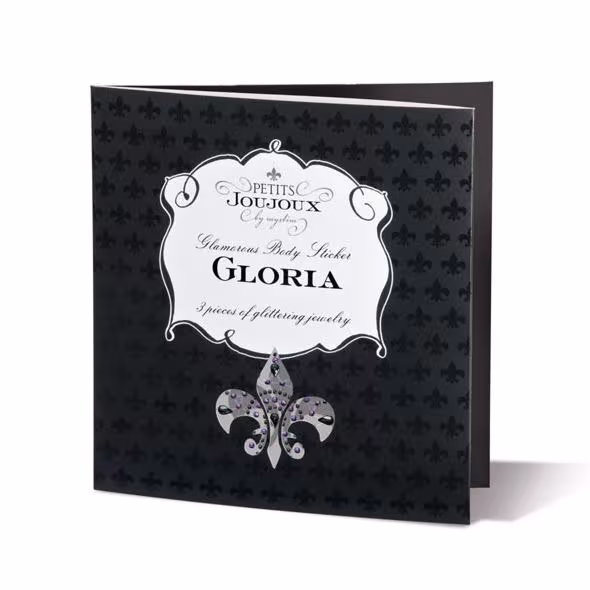 Пестіс з кристалів Petits Joujoux Gloria set of 3 - Silver, прикраса на груди та вульву — фото 2