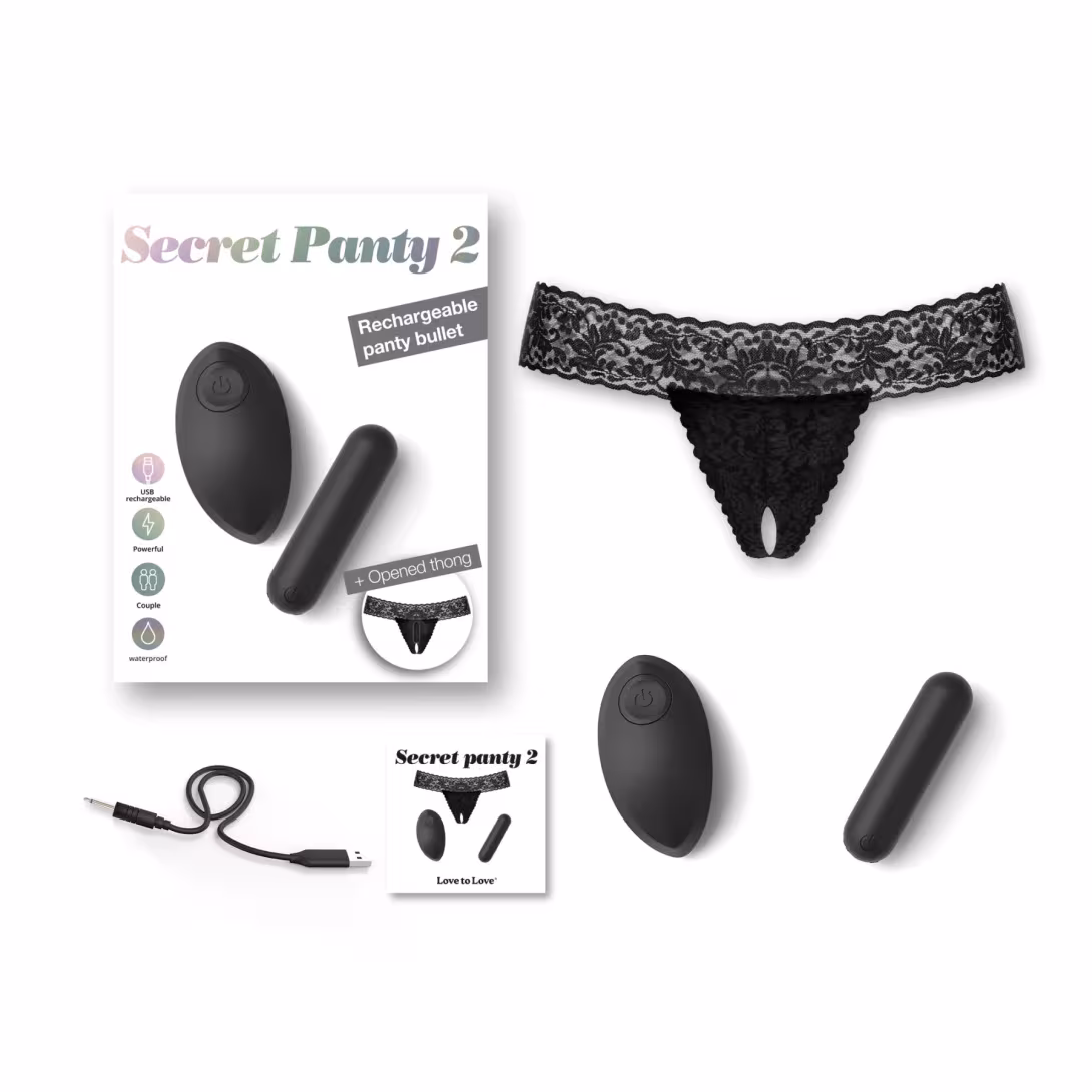 Вібратор Love To Love SECRET PANTY 2, в комплекті трусики, віброкуля, пульт ДК, 10 режимів роботи — фото 4