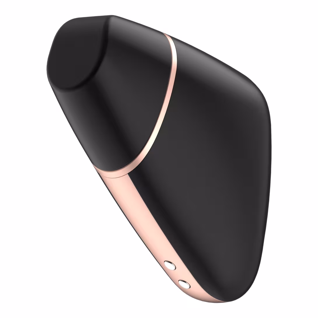 Вакуумний кліторальний стимулятор Satisfyer Love Triangle Black з керуванням через інтернет — фото 2