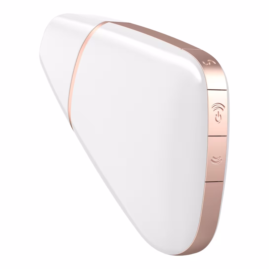 Вакуумний кліторальний стимулятор Satisfyer Love Triangle White з керуванням через інтернет — фото 4