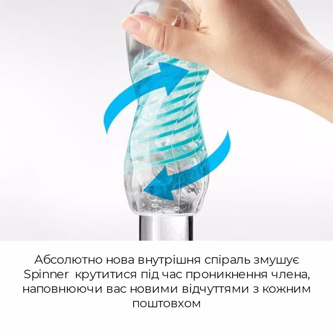Мастурбатор Tenga Spinner 04 Pixel з пружною стимулювальною спіраллю всередині — фото 3