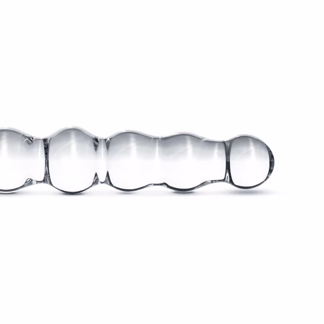 Скляний дилдо у вигляді намистин Gildo Glass Dildo No. 19 — фото 3