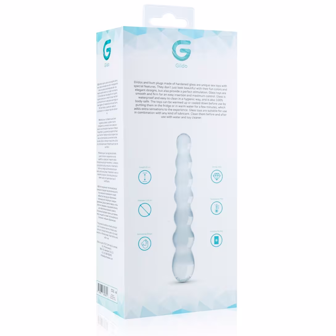 Скляний дилдо у вигляді намистин Gildo Glass Dildo No. 19 — фото 6