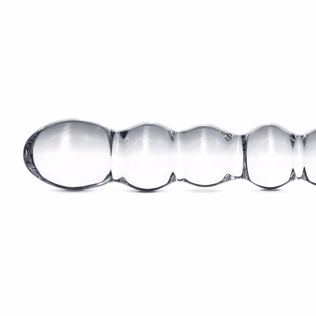 Скляний дилдо у вигляді намистин Gildo Glass Dildo No. 19 — фото 2