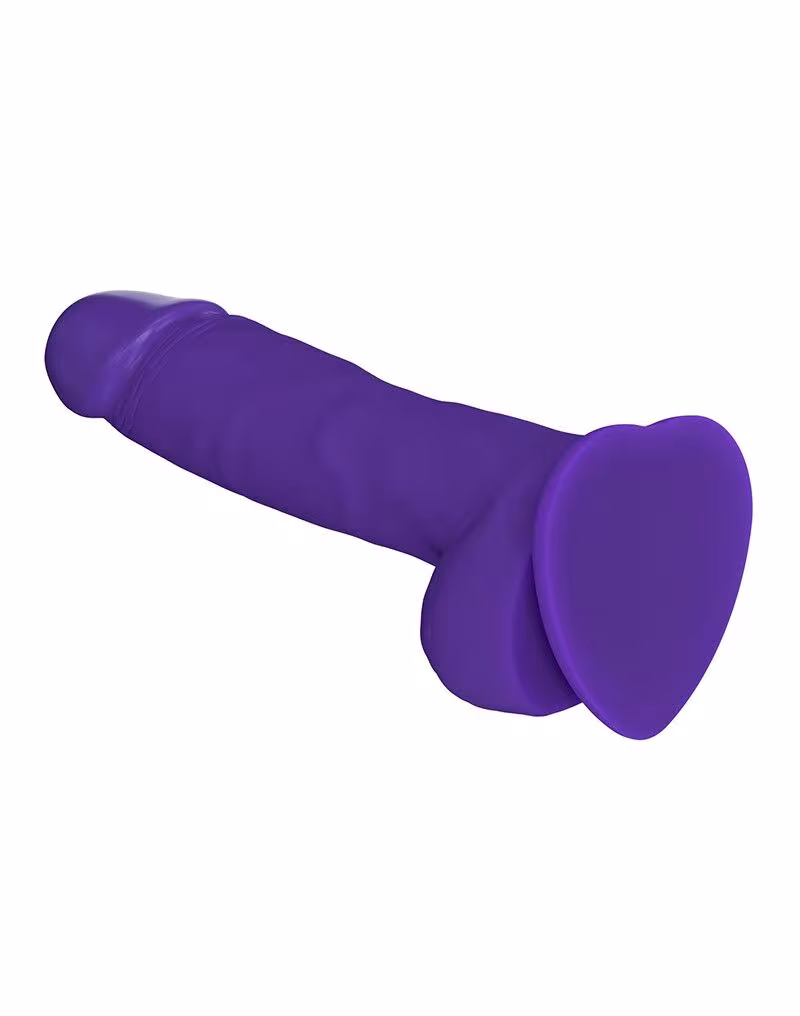 Реалістичний фалоімітатор Strap-On-Me SOFT REALISTIC DILDO Violet - Size XL — фото 2