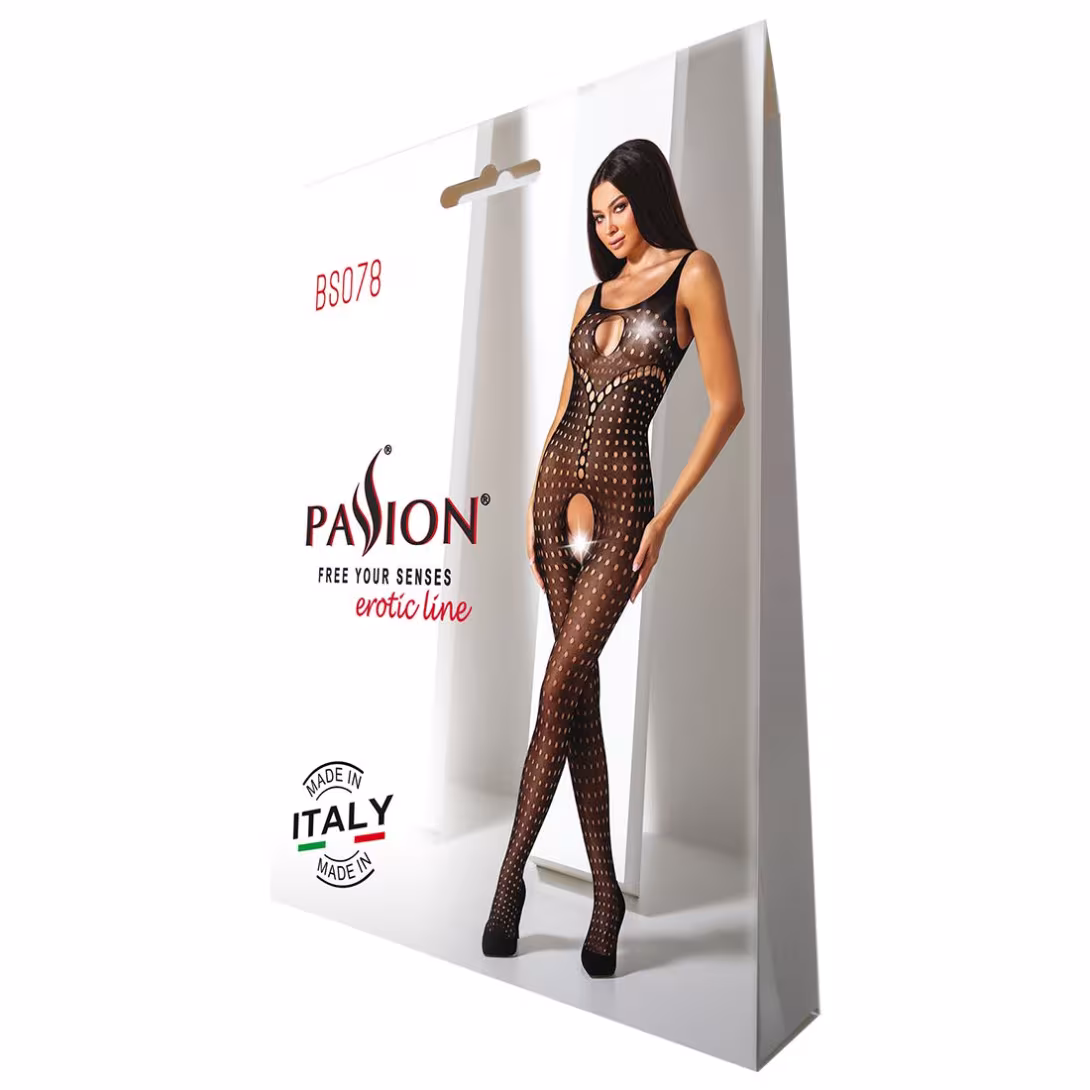 Бодістокінг з доступом до інтимних місць Passion BS078 black — фото 8