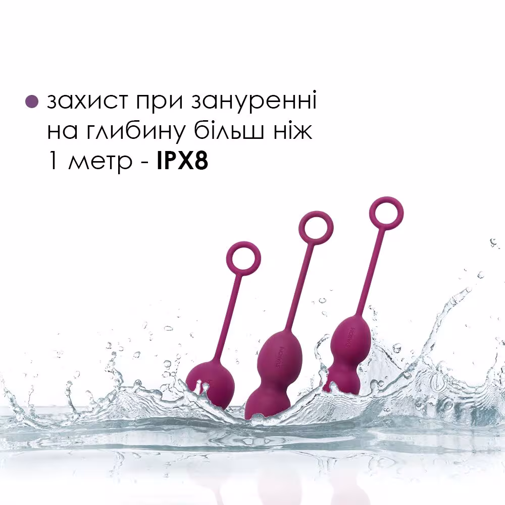 Набір вагінальних кульок зі зміщеним центром ваги Svakom Nova Violet — фото 4