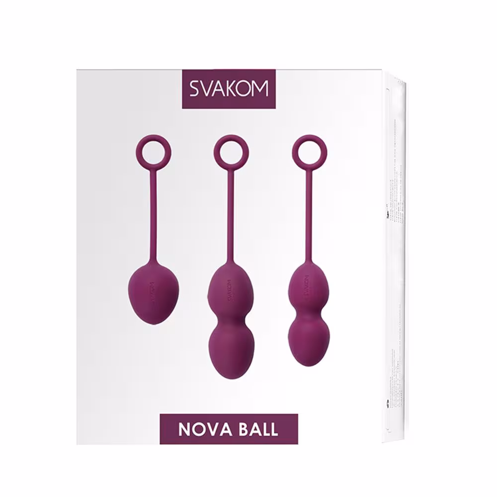 Набір вагінальних кульок зі зміщеним центром ваги Svakom Nova Violet — фото 6