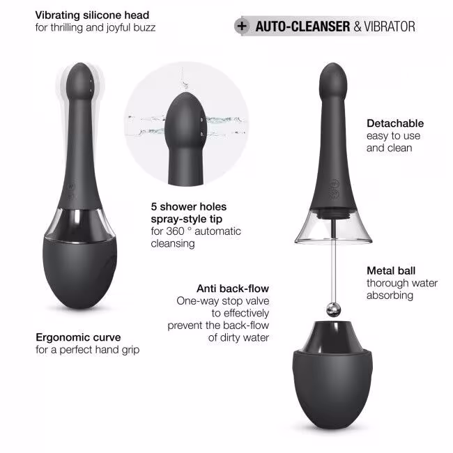 Автоматичний анальний душ-вібратор Dorcel Douche Mate Pro (м'яте паковання!!!) — фото 5