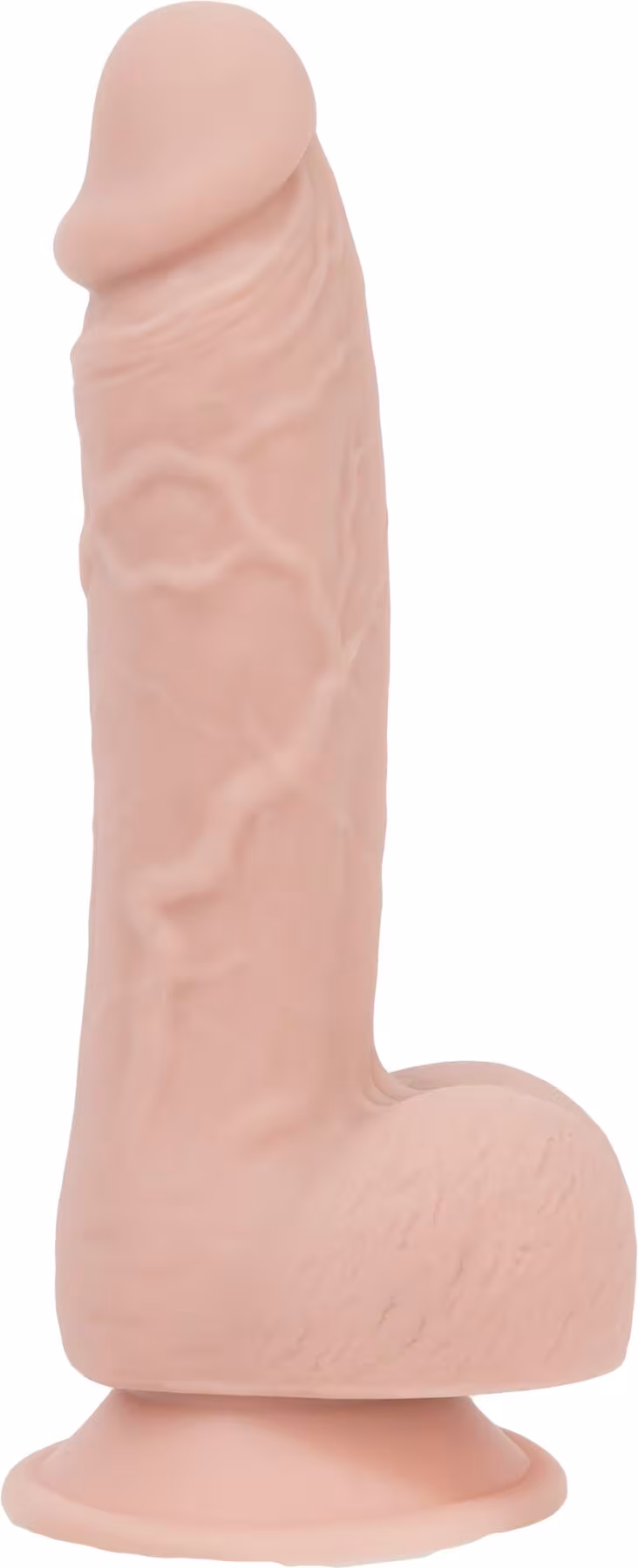 Реалістичний фалоімітатор на присосці ADDICTION — Mark 7,5″ Dildo With Balls, Beige — фото 2