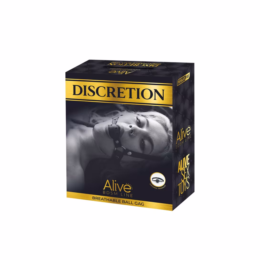 Повітропроникний кляп Alive Discretion Red — фото 3