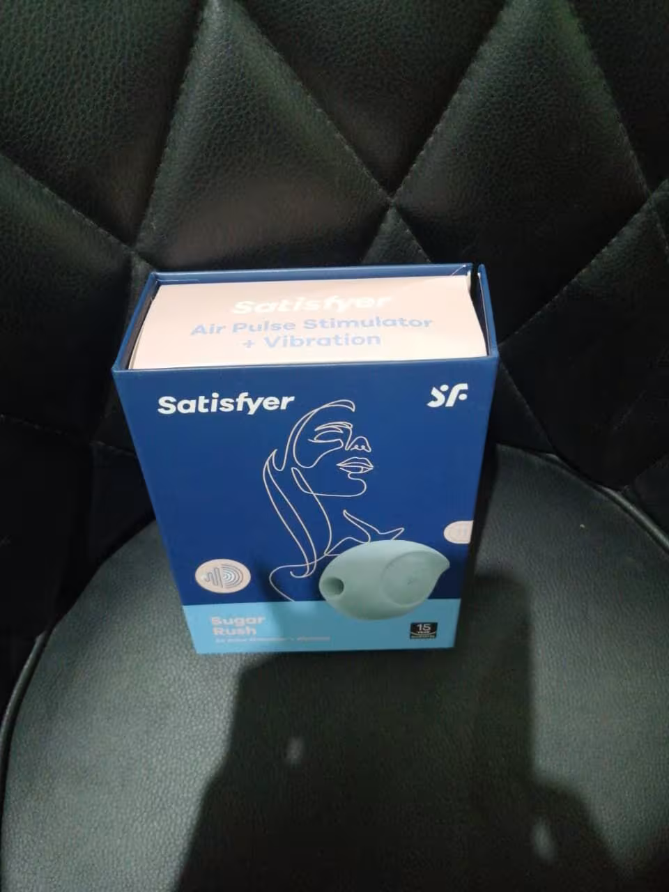 Вакуумний кліторальний стимулятор із вібрацією Satisfyer Sugar Rush Blue (м'яте паковання!!!) — фото 2