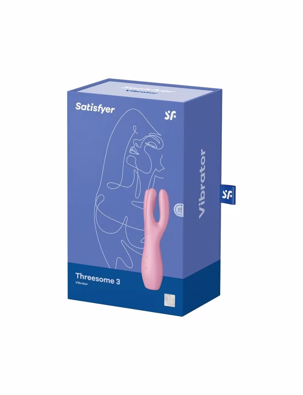 Кліторальний вібратор Satisfyer Threesome 3 Pink з трьома пальчиками — фото 4