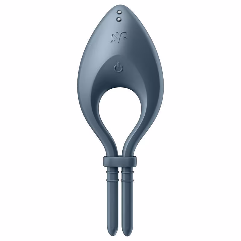 Ерекційне смарт-віброкільце ласо з регулюванням розміру Satisfyer Bullseye Dark Blue — фото 2